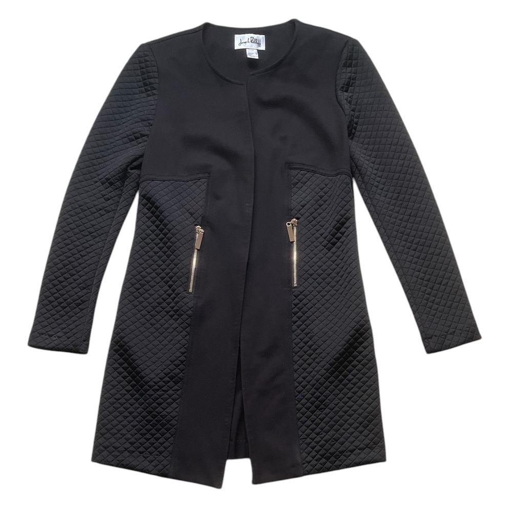 Joseph Ribkoff Women’s Black Quilted Panel Coat Size 6